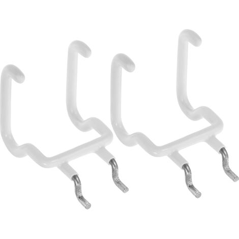 2pièces Crochets Pour Garage Suspendre Robustes Système Rangement Panneau Perforé Muraux Organisateur Bac Panneau (1/5)