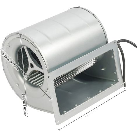 Soplador centrífugo, alta eficiencia, diseño duradero, color plata. (1/2)
