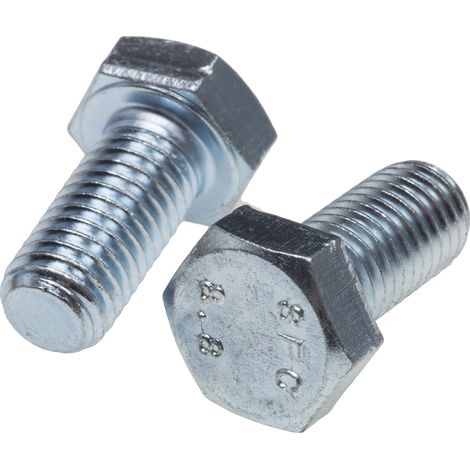 Vis à tête hexagonale, Acier Passivé, zinc, M12 x 25mm ( Prix pour Sachet de 50 ) (1/2)