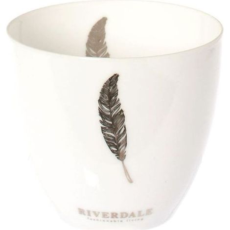 Photophore Porcelaine plumes