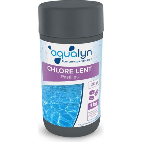 Chlore lent en pastilles de 20 g 1kg - Aqualyn