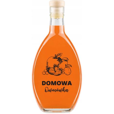 Botella ELIPSA de 500 ml con impresión de LICOR DE FRUTAS CASERO (1/3)