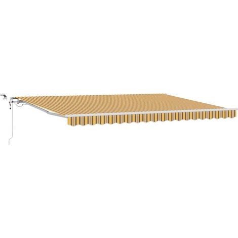 Maison Exclusive - Tenda Retrattile Multicolore 450 × 300 cm Poliestere e Metallo
