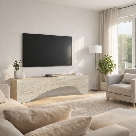 TV Lowboard Enigma Granit Optik Travertin Beige