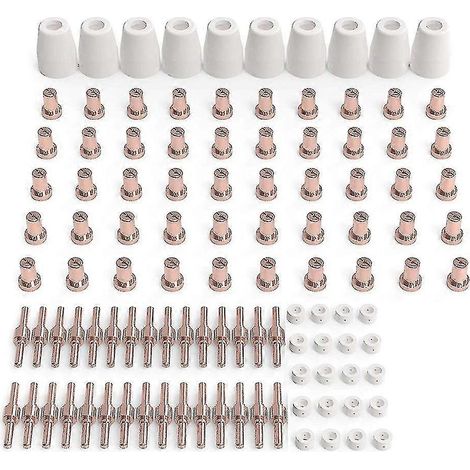 110 pièces de consommables de découpe plasma compatibles avec les modèles Cut 40 et 50 et les torches de découpe plasma PT31 et LG40 (1/5)