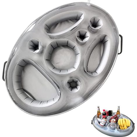 Ustensiles de piscine flottants de porte - boissons gonflables, fun Beach Beach Theme Party (1/5)