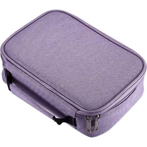 Boite A Crayons - 72 Emplacements - Pour Crayons De Couleur Et Marqueurs - Sac De Rangement Avec Poche Zippée - 1 Pièce (1/5)