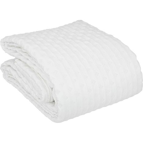 Copriletto kalia 240x260cm bianco - Atmosphera créateur d'intérieur