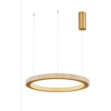 [NEUWERTIG] B-Ware Nova Luce Pendelleuchte Hängeleuchte Fiore Led Gold Warmweiß Dimmbar 60 Cm 60 W