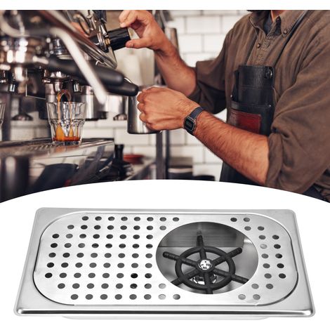 Laveuse de tasses haute pression à 4 points, laveuse de tasses automatique intégrée à un évier de comptoir de bar, laveuse de tasses de bureau à bouton-poussoir pour café commercial, petite laveuse de (1/5)