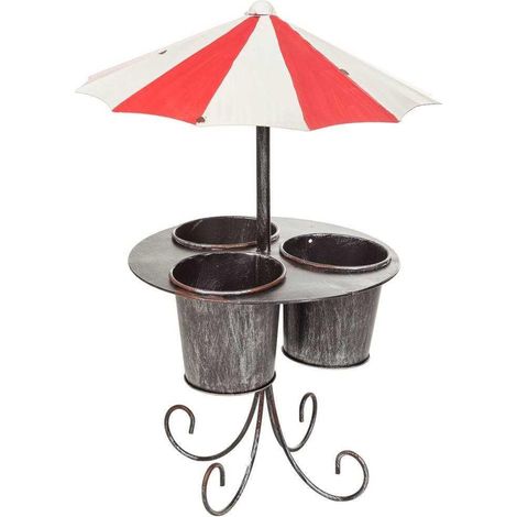 Sombrilla macetero de metal 32,5x32,5x49 (1/5)