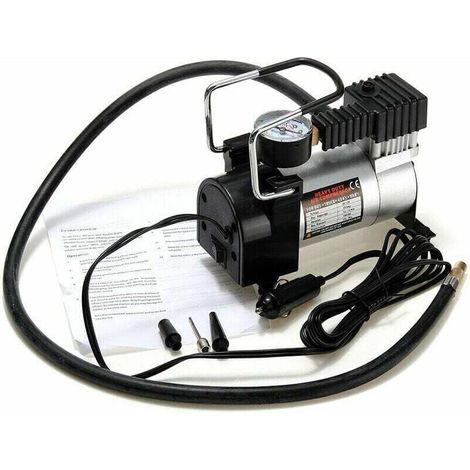16x8x11cm Portable Anti-Pinch Mini Air Compressor Electric Tire Inflation Pump 12V 120PSI Heavy Duty Pump for Bicycle/Car/Trunk (1/5)