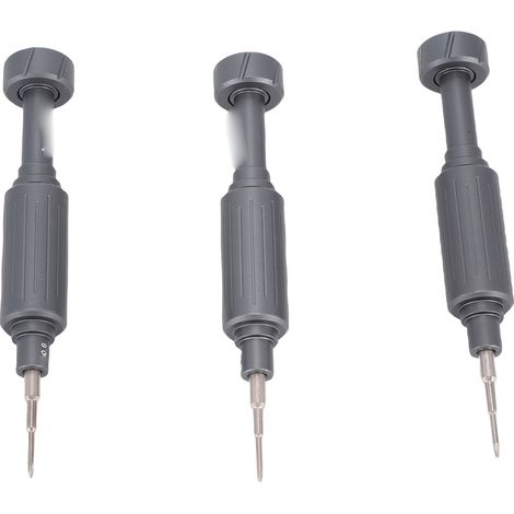 Lot de 3 tournevis : tournevis à trois ailettes (0,6 mm), tournevis pentagramme (0,8 mm) et tournevis cruciforme (1,2 mm) pour réparation électronique. Roulement silencieux. (1/5)