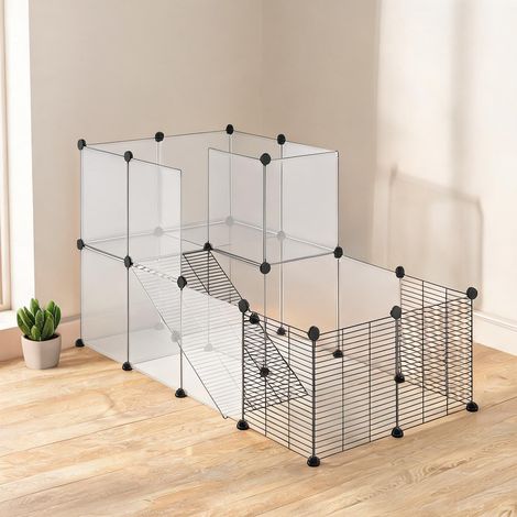 Cage pour rongeur nero en acciaio resina PP 140 x 70 x 70 cm (1/5)