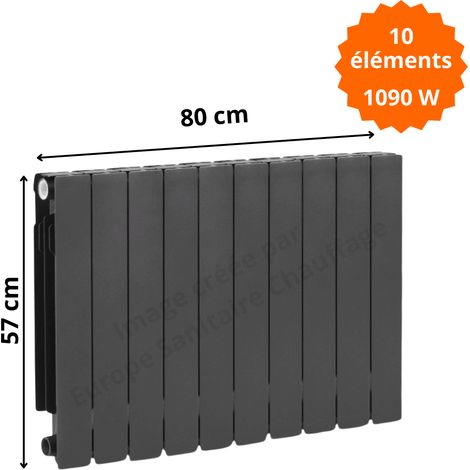 Radiateur aluminium H.57 x 80 cm ADR 500 1090 W