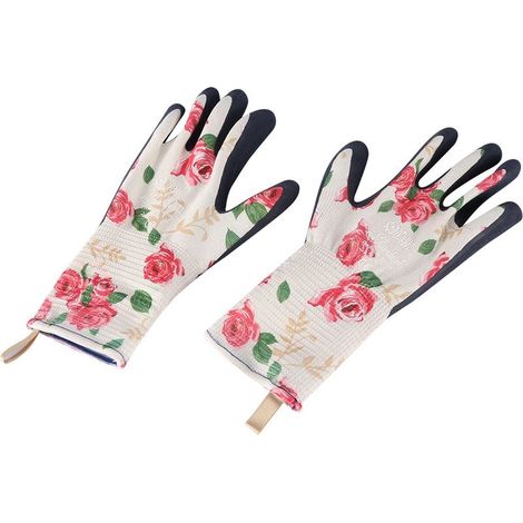 Paire de gants longs pour femme, antidérapants, imperméables et anti-perforation, pour le jardinage (rose, taille S) (1/5)