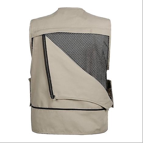 Weste mit Taschen für Fotografen, Angler, Reporter/Regisseure, Jäger – Größe L (1/3)