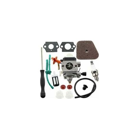 Vergaser-Reparatursatz für Stihl FS87 FS90 FS100 FS110 FS130 HL95 HL100 HT100 HT101 KM90 KM100 KM110 SP90 Kettensägen, inklusive Luftfilter und Kraftstoffschlauch.