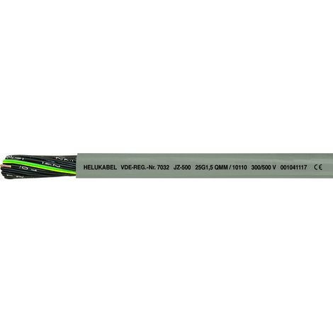 Fil électrique helu jz-500 1.5 mm² vendu au mètre