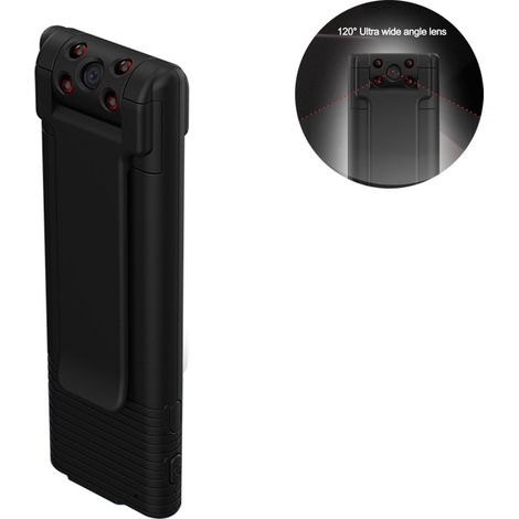 Mini caméra corporelle, enregistreur vidéo portable 1080p à porter sur soi, petite caméra de surveillance cachée pour la maison et le bureau.