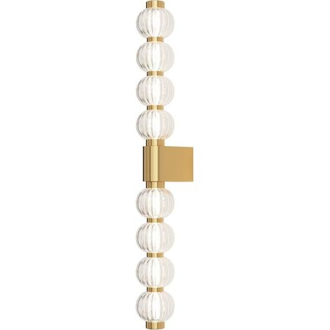 [GEBRAUCHT] B-Ware Maytoni LED Wandleuchte Leuchte Amulet linear 76 cm klar gold Beleuchtung (1/2)