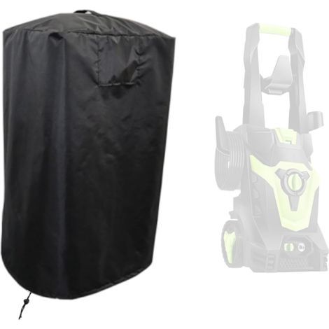 Housse pour nettoyeur haute pression de jardin, housse pour nettoyeur haute pression électrique avec aération, imperméable, Oxford 420D, noire, 45 x 87 cm (1/5)