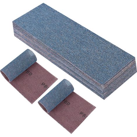 25 Pièces Filet Bande Abrasive 80x230mm Grain 60 Autoagrippant (1/5)