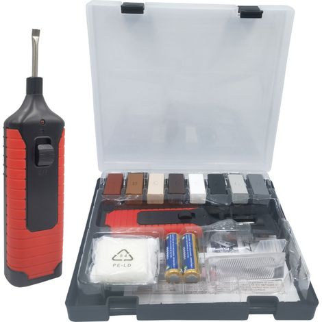 Kit d'outils de réparation pour carrelage en céramique et meubles en porcelaine, kit d'embellissement des rayures pour sols en stock ([Interrupteur de passage] Kit de 8 outils de réparation pour carre (1/5)