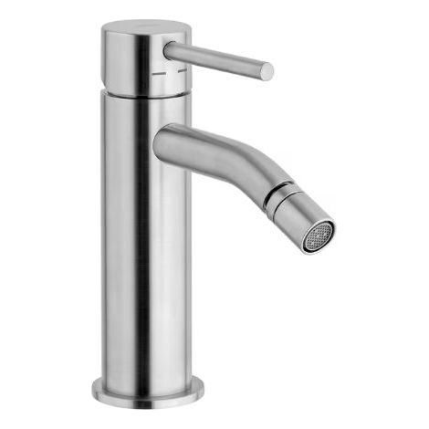 Miscelatore bidet senza piletta di scarico steel looking linea