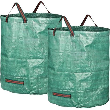 272L Gardening Bags with Handles, Waterproof, Freestanding, Foldable, Sturdy and Durable, Pack of 2 (1/5)