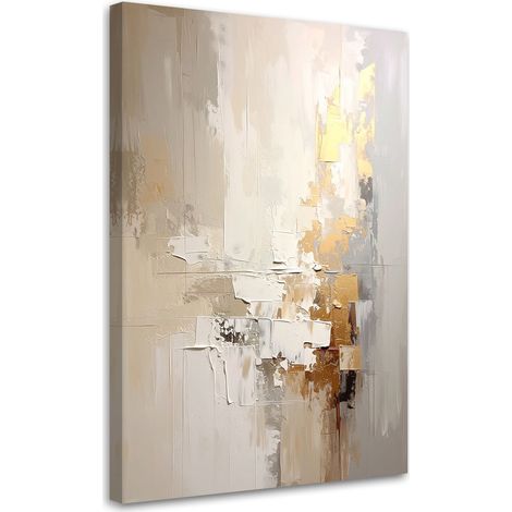 Tableau Moderne, Abstraction moderne beige,20x30 (1/4)