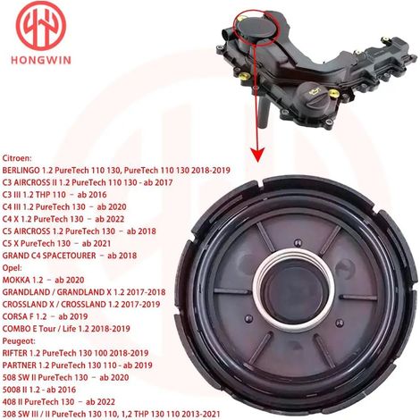Couvercle de PCV pour Peugeot – Réf. 9811687980 – Soupape de Dépression – Pièce Auto