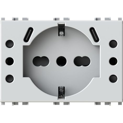 Prise USB 4Box P503 avec 5 prises compatible avec Vimar Plana Blanc - 4BUSBP503.V14 (1/5)