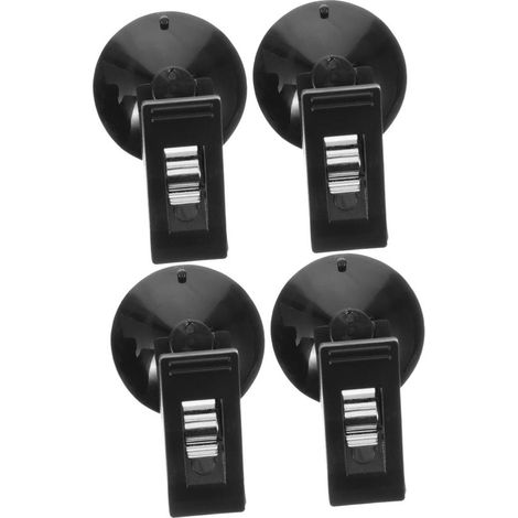 Porte-Documents Véhicule Pince à Tickets - 4 Pièces - Fixation Carte Huile - Permis de Stationnement - Accessoires Visière - Pinces à Ventouse - Pinces de Rangement Multifonctionnelles Avec Ventouse - (1/5)