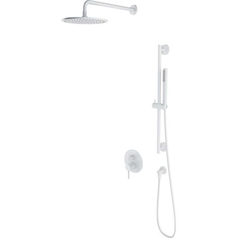 OMNIRES Y - Brauseset mit Unterputzarmatur, mit Einbaukörper, Durchmesser 25 cm, weiß matt SYSY47WM (1/3)