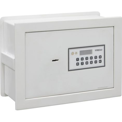 ARREGUI Magna 591020 Cassaforte da incasso con codice e chiave  Cassetta di sicurezza doppia con fondo estensibile per denaro  Cassaforte da parete elettronica per casa o ufficio  26 x 36 x 15-25 (1/5)