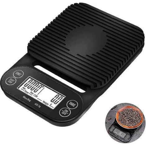 Balance de cuisine numérique 3 kg/0,1 g, affichage LED, haute précision, pour la cuisine et le café (1/5)