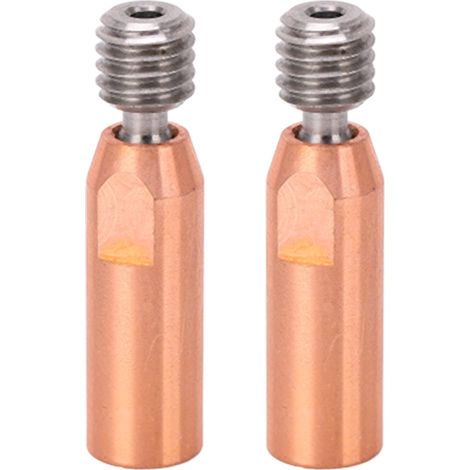 Lot de 2 buses de gorge pour imprimante 3D, en alliage de titane et cuivre bimétallique, pour Hotend Ender 3 V2 Pro, alésage de 1,75 mm