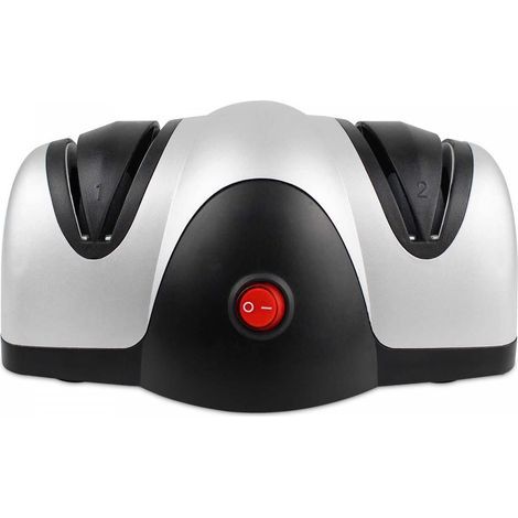 Electric Knife Sharpener, Two Level Sharpener, Black
