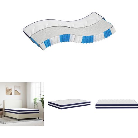 The Living Store Matratze Taschenfederkern Mittelfest 140x200 cm - Matratzen (1/5)