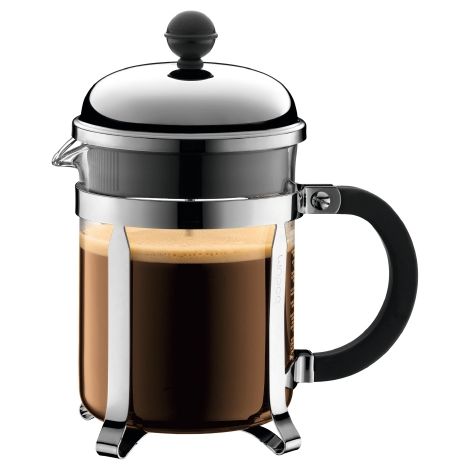 CHAMBORD - Cafetera de prensa BODUM , 4 tazas, 0.5 l, acero inoxidable (1/5)