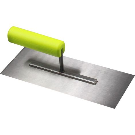 Truelle plate en acier, manche ergonomique, pour enduction et lissage mural (1/5)
