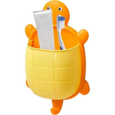 Support mural tortue téléphone portable crochet inférieur - boîte rangement salle bain sans perçage (1/5)