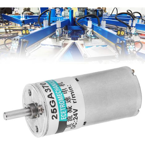Moteur miniature à engrenages CC 24 V avec support XD-25GA370+, moteur à engrenages réversible à basse vitesse, 200 tr/min (1/5)