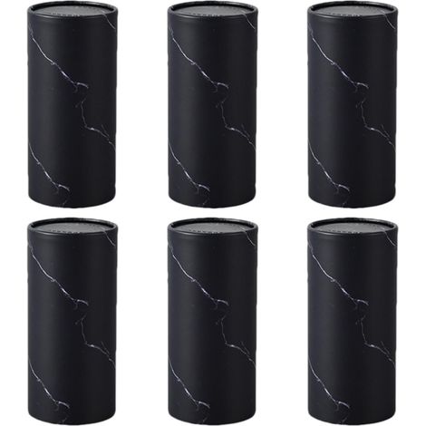 Lot de 6 porte-mouchoirs cylindriques pour voiture, boîte à mouchoirs ronde pour voiture, porte-gobelet de voiture, 14,5 x 6,8 cm