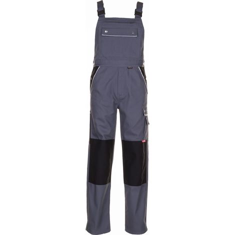 Planam Latzhose Canvas 320 Gr. 29 grau/schwarz (1/5)