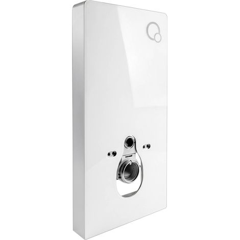 BERNSTEIN - Module sanitaire 805 pour WC suspendu - blanc - avec plaque de décléchement - 48,3x100,5x10,8cm (1/5)