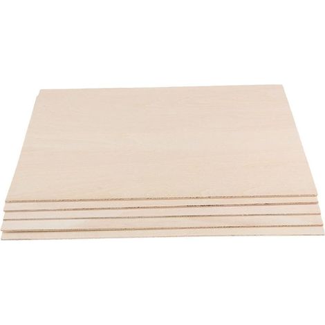 Lot de 10 feuilles de bois de balsa pour bricolage, travaux manuels, maison, jouets, réparation, fournitures de menuiserie, modèle d'assiette en bois – 50 x 200 x 1,5 mm (1/5)