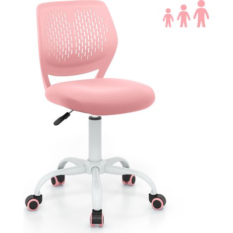 COSTWAY Kids Desk Chair Ergonomic Adjustable Children Study Chair-Pink (1/5)