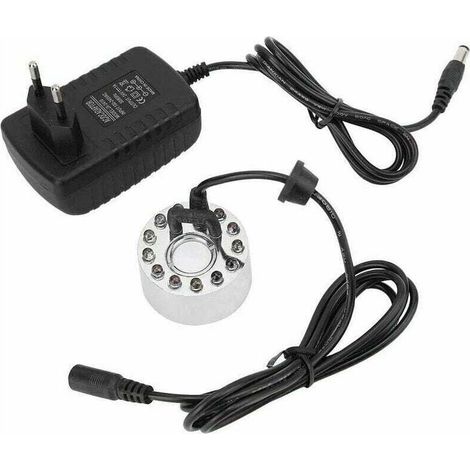 1 brumisateur à ultrasons, 12 LED, 24 W, 250 mL/h, DC 24 V, pour extérieur et fontaine (1/5)